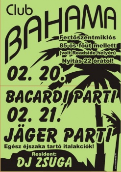 Club Bahama-Jger party